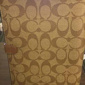 Brand New Coach Notebook In Signature Smooth Canvas Leather - Offers OK